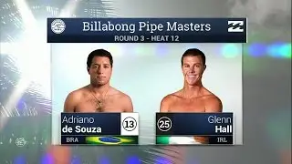 Adriano de Souza vs Glenn Hall - Round Three, Heat 12 - 2015 Billabong Pipe Masters