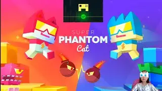 Игра для всех - SUPER PHANTOM CAT - играем с геймпадом на андройд ТВ - канал ЕЁ ИГРЫ