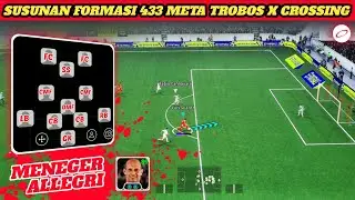 SUSUNAN FORMASI 433 SS META TROBOS MENEGER ALLIGRI TIKI TAKA X CROSING || EFOOTBALL 2026