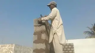 building a wall of blocks 
