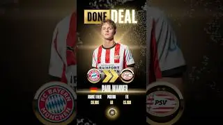 🚨 Paul Wanner from Bayern Munich to PSV ✅ Done Deal 2025 #shorts #psv #eredivisie #bayernmunich