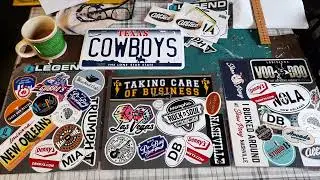 STICKER MAD!! ONE OF MY HOBBIES IS TO COLLECT STICKERS FROM THE PLACES I VISIT IN AMERICA 🙂