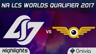 CLG vs  FLY Highlights Game 1 NA LCS Worlds Qualifier 2017 Counter Logic Gaming vs FlyQuest by Onivi