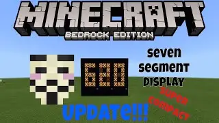 *Updated* MineCraft BedRock Digital Counter Display / RedStone Tutorial