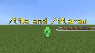 How to use the /title and /titleraw command in Minecraft Bedrock 1.21!