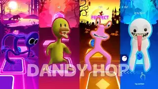Rainbow Friends Tiles Hop | Purple vs Yellow vs Pink vs White (Roblox Rainbow Friends Chapter 1 & 2)