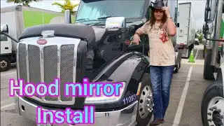 Новые габаритные/поворотные зеркала на капоте для Peterbilt 579 2016 года выпуска. Больше видимости &mdash; безопаснее.