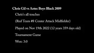 Chris Gil vs Aztec Boys Black 2009 - 11-20-2022