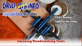 AMAZING DRILL BIT ADJUSTABLE CIRCLE CUTTER / MATA BOR JANGKA. Efektif membuat lingkaran ?