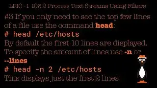 Using the Linux command head