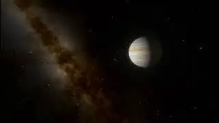The gas giant planet Jupiter orbits in space. Space Engine #jupiter #planet #universe