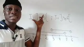 Determine the union and intersection of intervals Maths-3rd