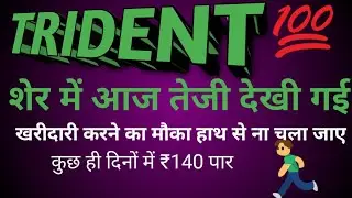 trident share/trident share latest news today/trident share  Sanjiv Bhasin ne kya kaha today