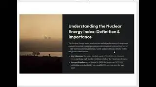 Understanding Nuclear Energy Index