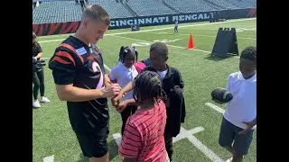 Bengals players help kids get active as part of new 'Bengals Care' partnership