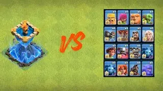 Clash Of Clans| Super Wizard Tower vs Max Level Troops.#clashwithlelum #clashofclans #gaming #viral 
