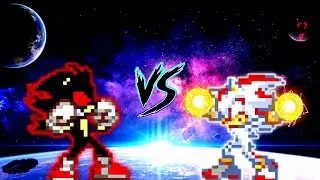 SONIC DARK FLEETWAY V4 OP VS HYPER SHADOW V4 OP in Mugen