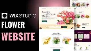 Flower Website Landing page design in WIX STUDIO - No Code Quick Method!