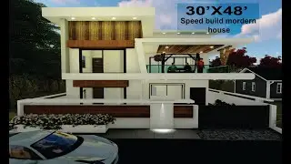 Revit speed built modern house Design second video in revit