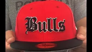 Bulls 'GOTHIC TEAM-BASIC' Red-Black Fitted Hat by New Era
