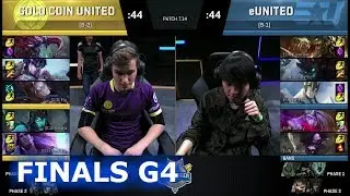 Gold Coin United vs eUnited Game 4 | Grand Finals S7 NA CS Summer 2017 | GCU vs EUN G4 1080p