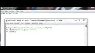 python writing a file
