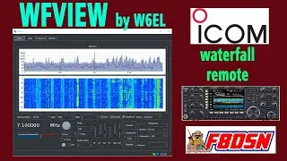 WFVIEW logiciel waterfall remote pour ICOM IC-705 IC-7300 IC-7610 IC-R8600 IC-7850 IC-9700 #F8DSN