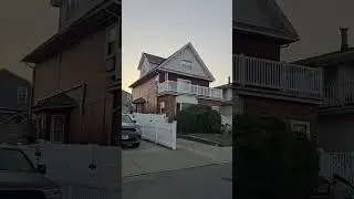 Turning point and driving nice street in far Rockaway Beach NYC