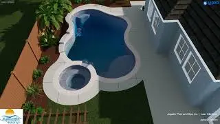 James Osborn Pool and Spa with Raised Wall and Water Features