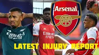 Arsenal latest injury update: Gabriel Jesus, Thomas Partey, Jurien Timber and two others.