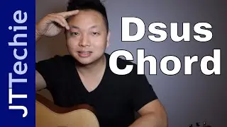 Как играть аккорд Dsus на акустической гитаре | Подвешенный аккорд D