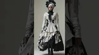 Captivating Monochrome Elegance #fashion #blackandwhite #couture