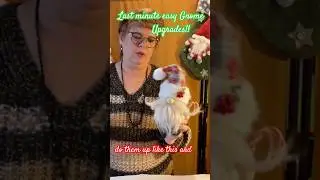 Небольшие улучшения для гномов из Dollar Tree в последнюю минуту!! Подарки? Центральные украшения...