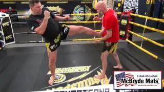 McBryde Mats Training Tip Tuesday with Duke Roufus  - Muay Thai techniques for MMA-   Episode 7