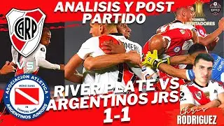 River empat&oacute; y buscar&aacute; la clasificaci&oacute;n en La Paternal | RIVER PLATE VS ARGENTINOS JRS [1-1]