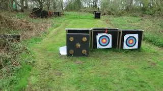 IBEP Course - British bow huter course - Shoot 4 out of 5 targets at 25yrds with a broadhead