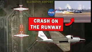 NASA WB-57 Aircraft Gear-Up/Belly Landing at Ellington | Mechanical Failure?