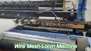 rapid production cnc wire mesh loom machine heavy duty auto cutting 1600d