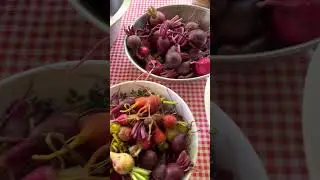 Back porch kitchen ~ Canning beets ~ Keep the heat outside ~ Pickled beets~ Simple foods ~ Healthy