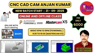 #Powermill2020  Class | Mastercam X5 Class | Join Powermill2020  And Mastercam X5 Class I