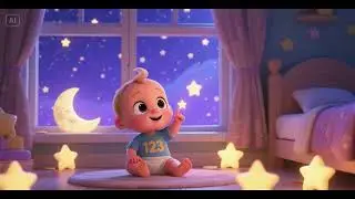 👶🌙⭐ Baby Baby 123, Count the Stars by the Window! | Counting Song | Nursery Rhymes & Kids Songs 🎶✨