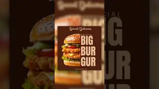 How To make Burgur poster design in Canva #shortsvideo #viral