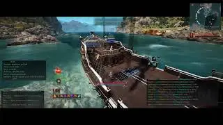 Fighting over cannon island on Snow's Ship on Mediah