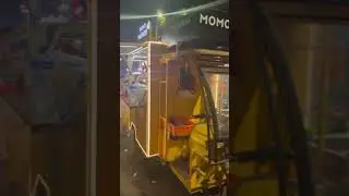 Erickshaw Food Cart 🔥-Momo Hawker #foodtruck #streetfood #momo