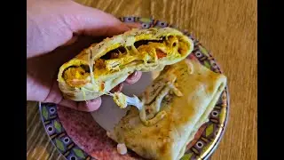 Crêpes farcies au poulet/Chicken stuffed crepes - Recette marocaine (Eng sub)