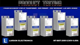 1-Phase Buck/Boost Step-Up Transformer - 208V Primary - 236V Secondary -4.69 Amps -50/60Hz