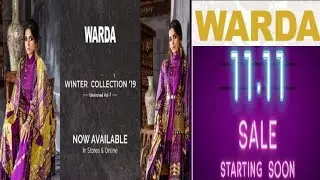 WARDA Sale New Winter Collection 2019|| WARDA SALE STARTING SOON 11TH NOVEMBER 2019
