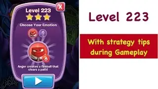 Inside Out Thought Bubbles Level 223 Tips and Strategy Guided Walkthrough Gameplay