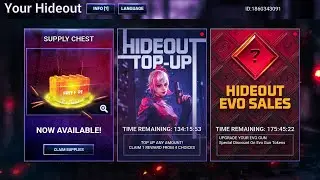 Special Hideout Event // Supply Chest / Hideout Top Up / Hideout Evo Sales // Garena Free Fire Max 🔥