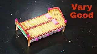How to make Match box Bed----match box supper idea